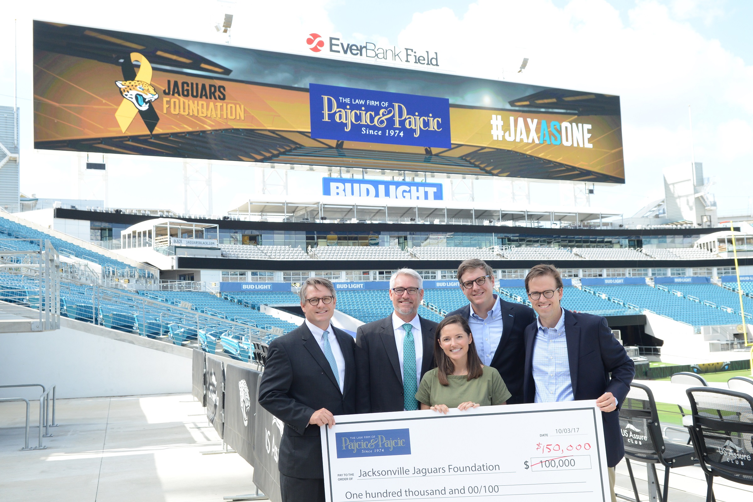 Pajcic & Pajcic donates $150,000 to Jacksonville Jaguars