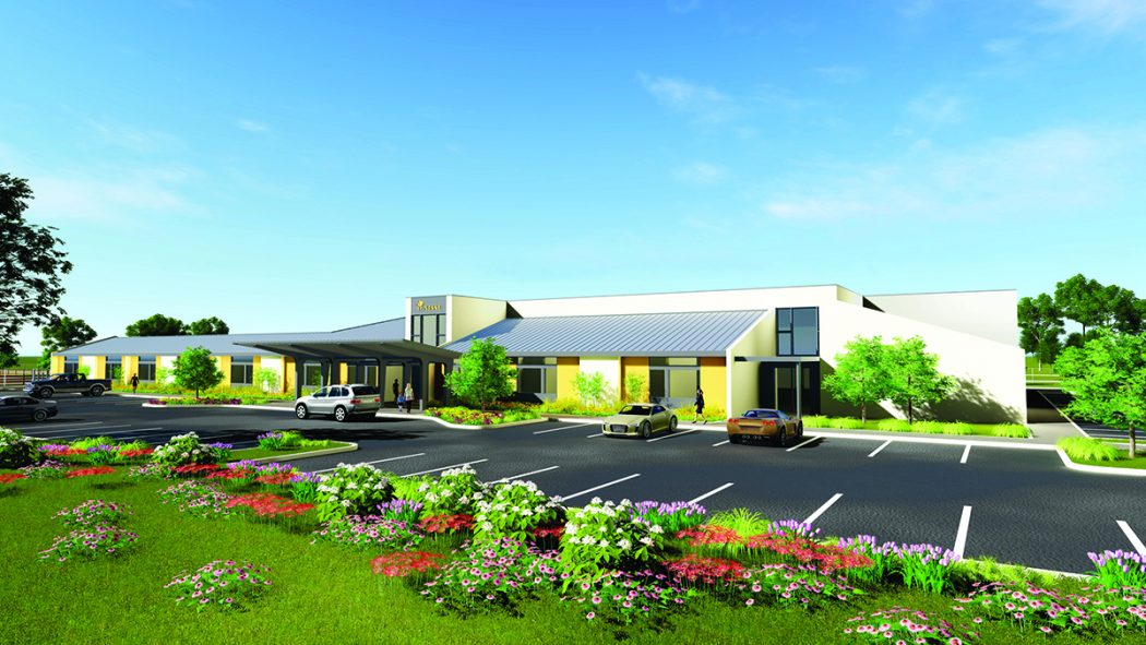 Rendering of proposed new North Florida School of Special Education campus, to be named The Christy and Lee Smith Lower School Campus and Therapeutic Center.