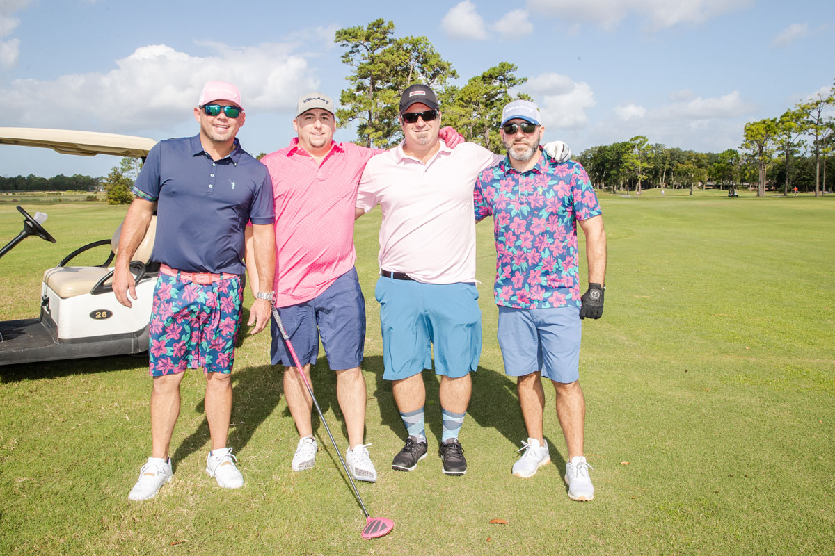 Winning foursome, from left: Chris Seely, Joe Harvey, Todd Frankman, Rob Bydlick.